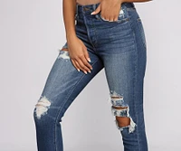 Bella High Rise Distressed Skinny Jeans
