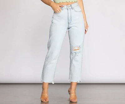 High Rise Cropped Jeans