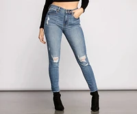 Clara High Rise Cropped Skinny Jeans
