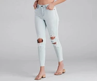 High-Rise Chic Style Skinny Jeans