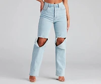 Good Vibes High Rise Boyfriend Jeans