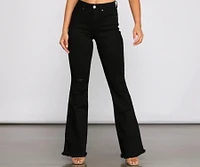 Walk It Out Style High-Rise Flared Jeans