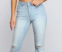 Walk It Out Style High-Rise Flared Jeans