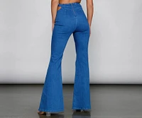 Bring The Flare Cutout Jeans