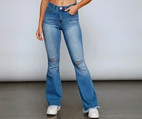 Walk It Out Style High-Rise Flared Jeans