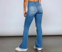 Walk It Out Style High-Rise Flared Jeans