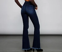 Walk It Out Style High-Rise Flared Jeans
