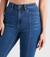 Bri High-Rise Split Hem Flare Jeans by Windsor Denim