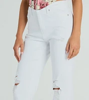 Fresh Vibe High-Rise Destructed Straight-Leg Jeans by Windsor Denim