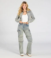 Cutie Cargo High-Rise Denim Jeans