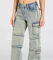 Cutie Cargo High-Rise Denim Jeans