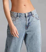 On Trend Mid-Rise Wide-Leg Denim Jeans