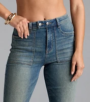 Word On The Street Mid-Rise Flare Denim Jeans