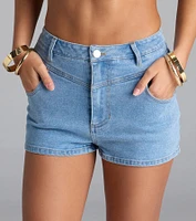 Forever Staple Mid-Rise Denim Shorts