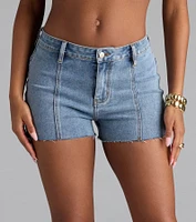 Super Star Mid-Rise Denim Shorts