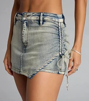 Side Tied and Vibin’ Denim Skort