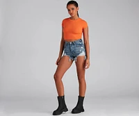 Casual And Chic Cut Off Shorts