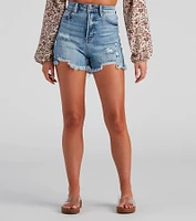 Reese Distressed Mom Shorts by Windsor Denim