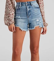 Reese Distressed Mom Shorts by Windsor Denim