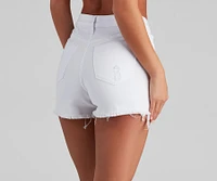 Meli Mid-Rise Cutoff Denim Shorts by Windsor