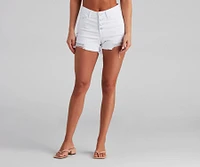 Meli Mid-Rise Cutoff Denim Shorts by Windsor