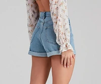 Reese High Rise Denim Shorts By Windsor