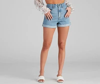 Reese High Rise Denim Shorts By Windsor