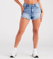 Remy High-Rise Frayed Hem Denim Shorts by Windsor