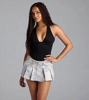 Fierce And Trendy Mid-Rise Leopard Mini Skort
