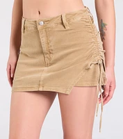 Take Me Places High-Rise Denim Mini Skort