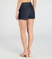 Exceptional Poise High Rise Denim Shorts