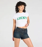 Easy Going High-Rise Denim Shorts