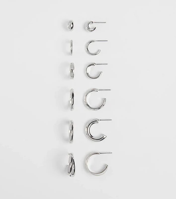 Sleek And Chic Six Pack Earrings Set