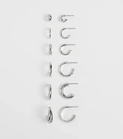 Sleek And Chic Six Pack Earrings Set