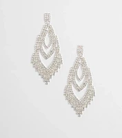 Forever Luxe Rhinestone Chandelier Earrings