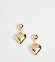 Glam Love Heart Drop Earrings