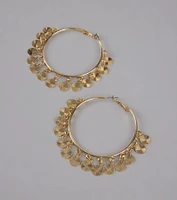 Turn Heads Fringe Hoop Earrings