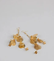 Natural Elegance Flower Petal Earrings