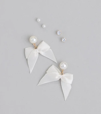 Just Perfect Three-Pack Stud Earrings Set