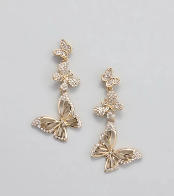 Touch Of Beauty Butterfly Earrings