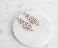 Sophisticated Rhinestone Duster Earrings
