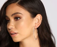 Glimmer And Gleam 3 Pack Stud Hoop Earring Set
