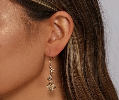 Blooming Beauty Linear Earrings