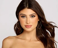 Glamour Diva Large Hoops Three-Pack