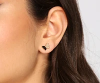 Rhinestone Hoops And Studs Six Earring Pack