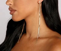 Sleek And Trendy Statement Earrings