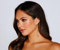Radiant Glamour Rhinestone Earrings Set