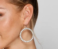 Bring The Glamour Hoop Earrings