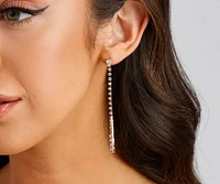 Dainty Glam Rhinestone Drop Earrings