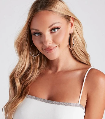 Simply Trendy Teardrop Hoop Earrings